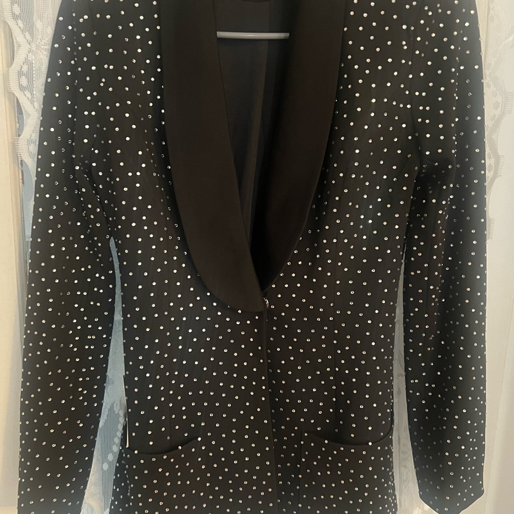 Black Blazer with rhinestones NWT